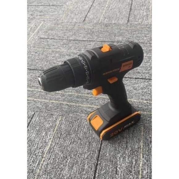 20V Cordless Drill, Power Drill Set with 2 Batteries and Charger - Picture 2 of 3